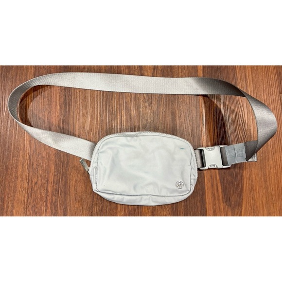 lululemon athletica Handbags - Set Of 2 Lululemon Silver And Yellow Fanny Bag Belt Bag Cross Body 7.5"x2"x5"